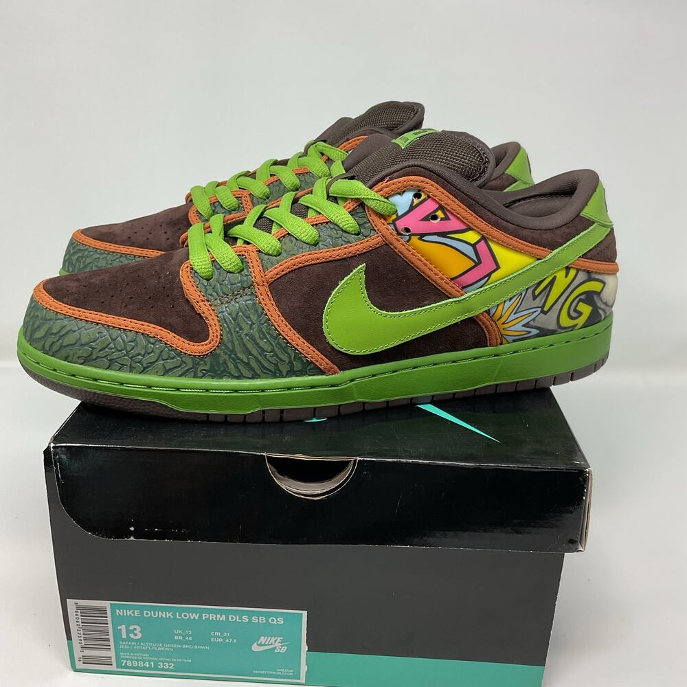 2015 Nike Sb Dunk Low Premium QS De La Soul 789841-332 Men size 13 NEW WITH BOX - Picture 3 of 9